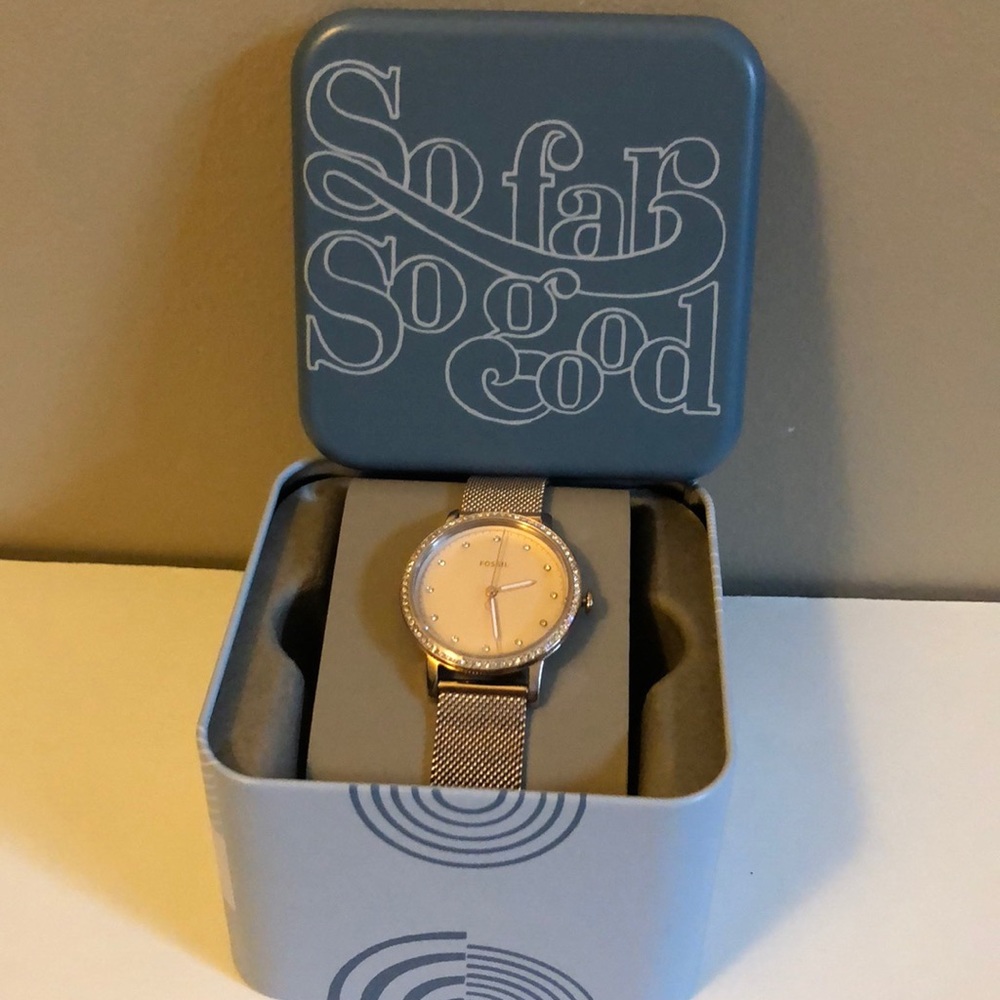 NWT Fossil Rose Gold Watch
